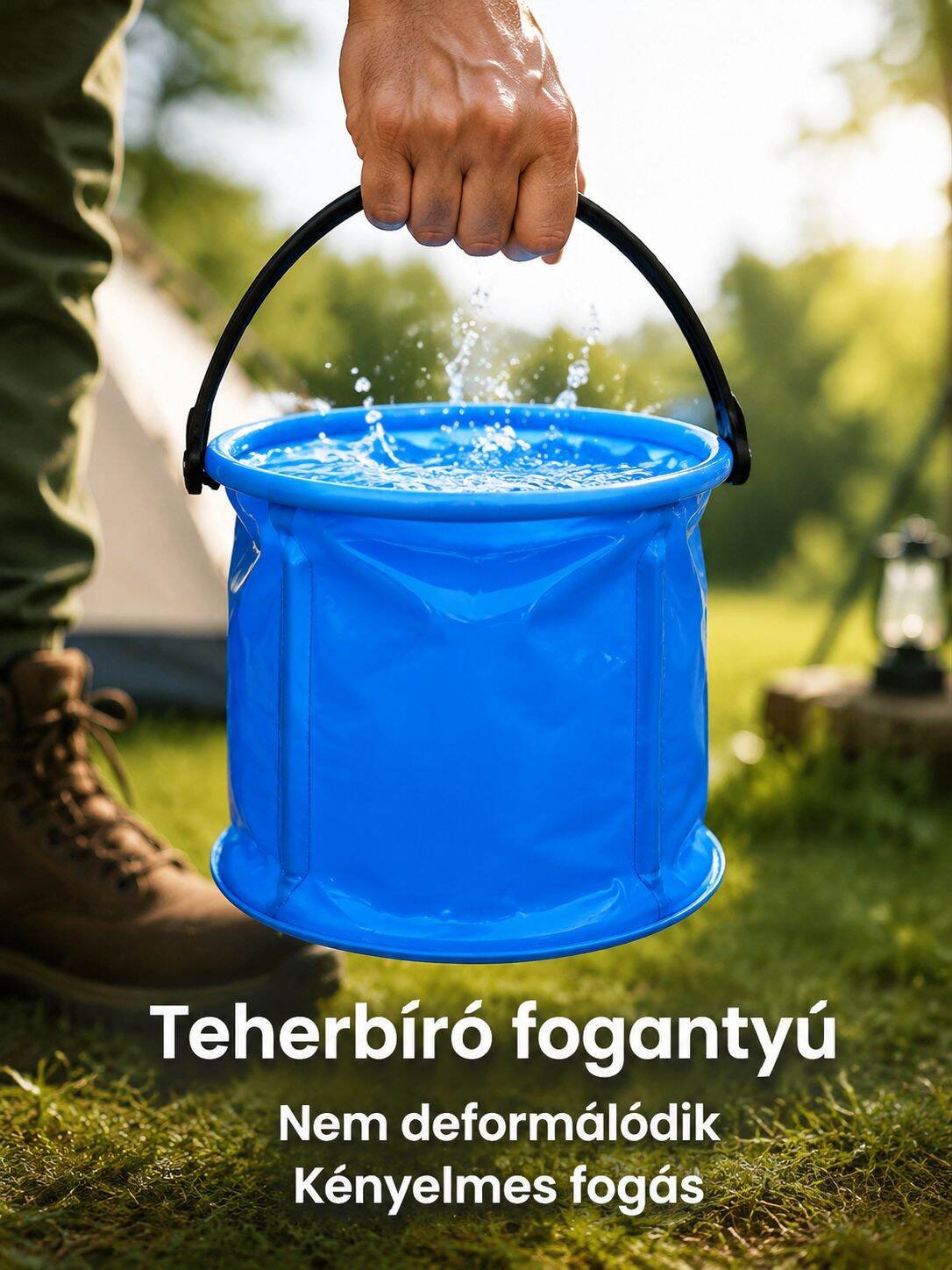 Strapabíró hordozható vödör kültéri használatra