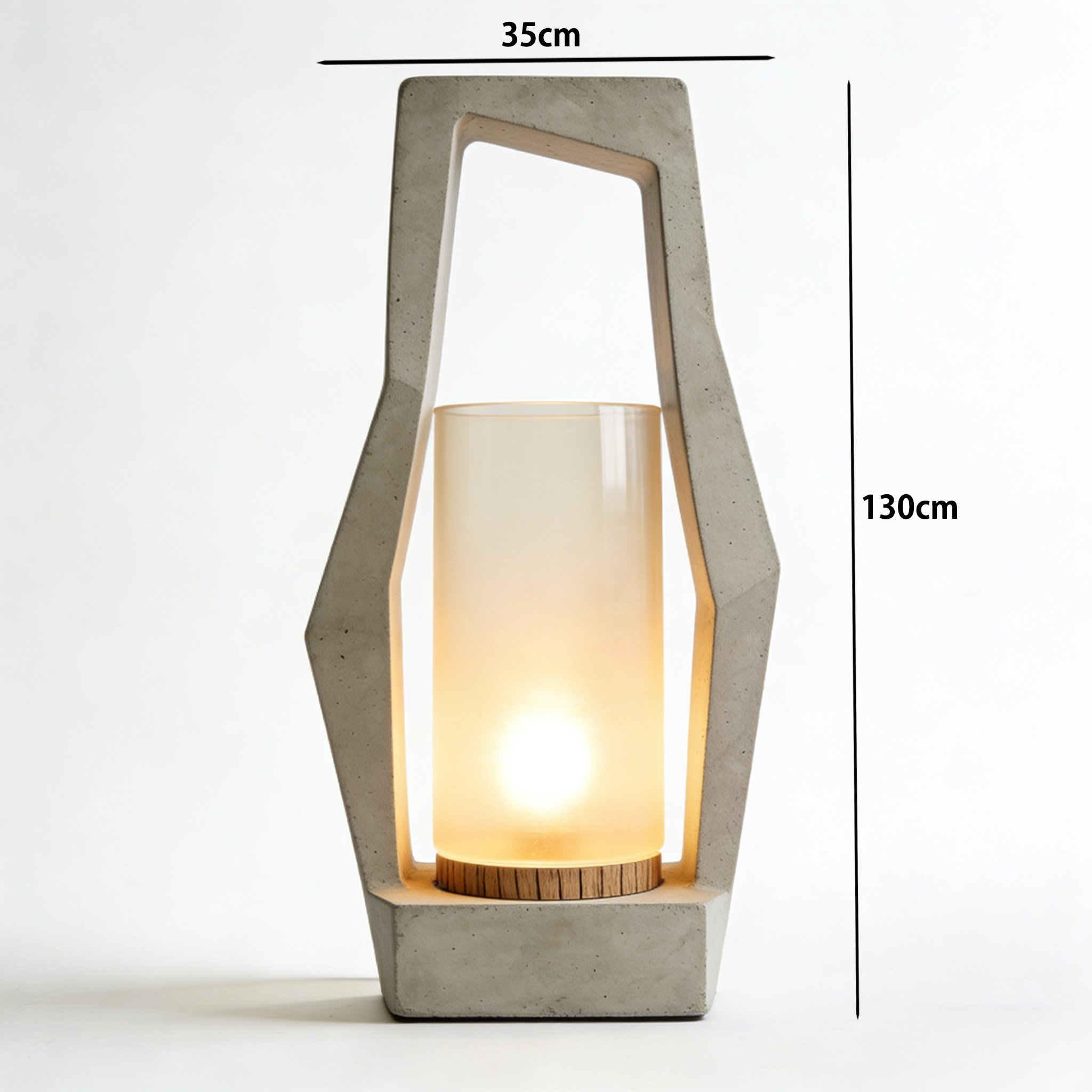 北欧風フロアランプのリビング設置イメージ