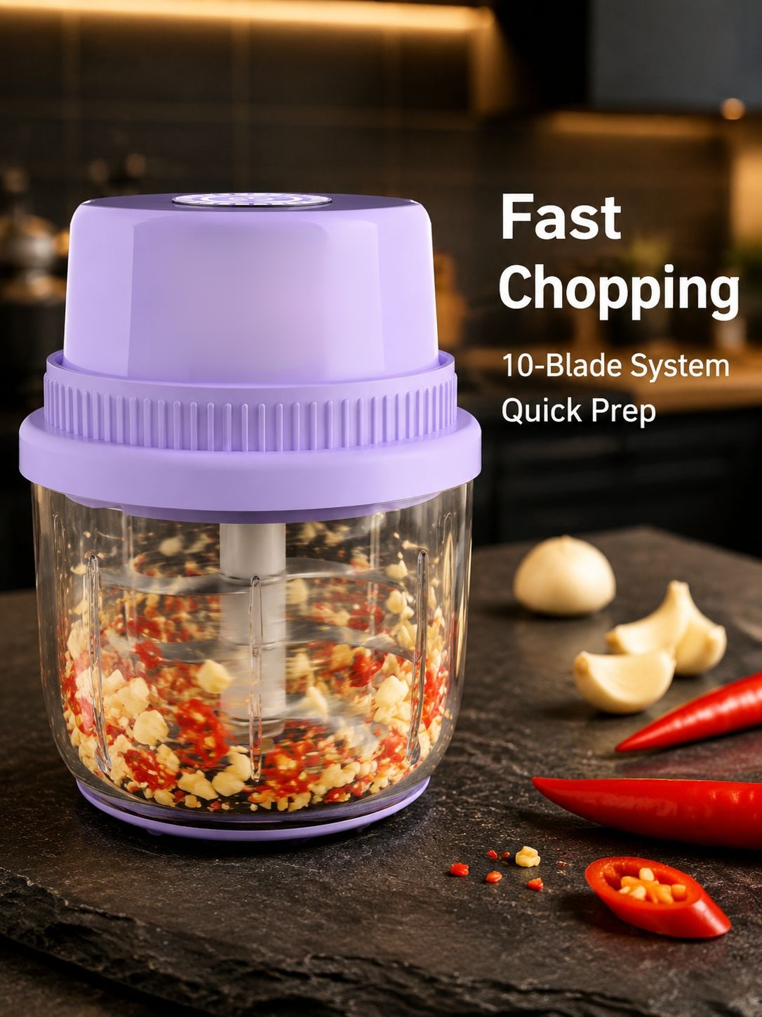 German wireless garlic crusher garlic pepper kitchen household meat grinder