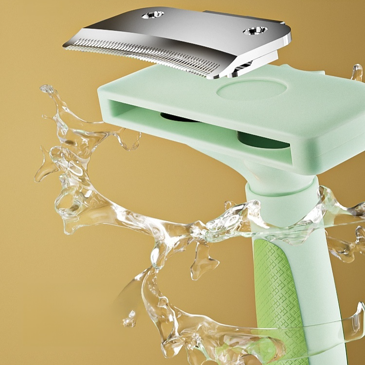 Pet detangling and cleaning brush