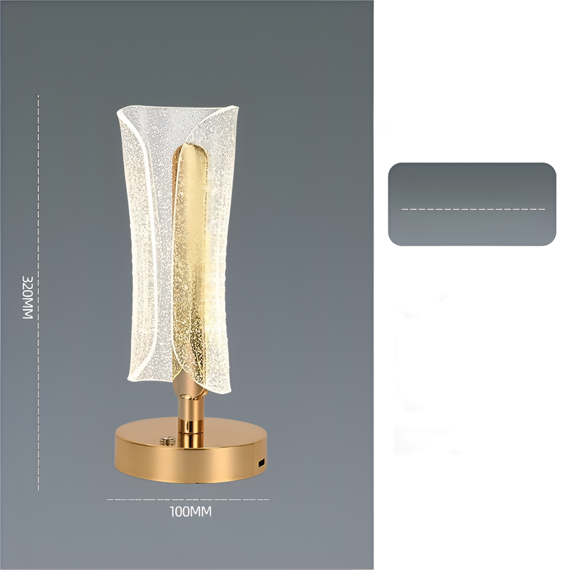 Lámpara de ambiente con diseño de mariposa nórdica para cabecera de cama