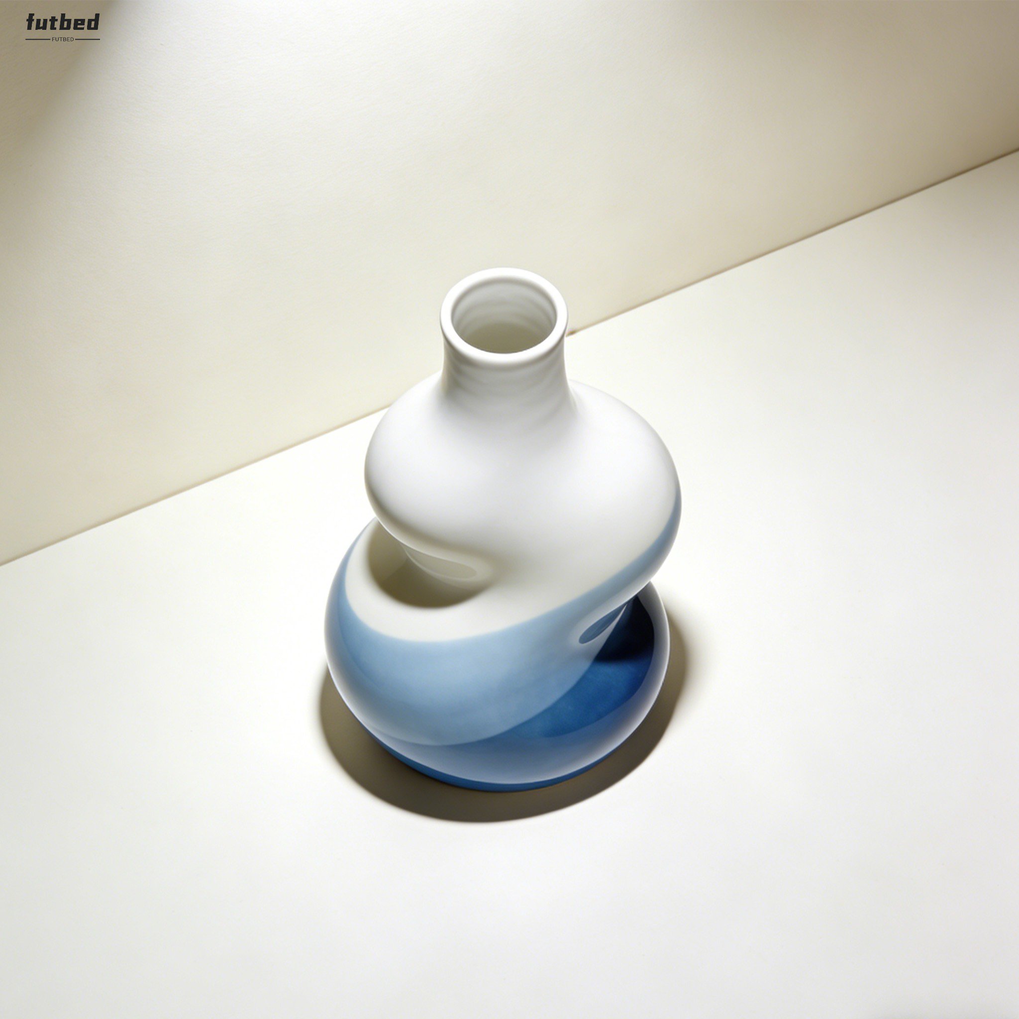 Close-up of Artistic Vase with fresh flowers