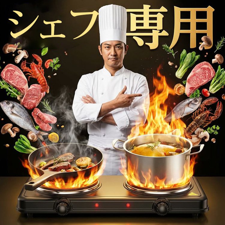 【1食わずか約1度】鍋を選ばないポータブル万能コンロ（PSE認証済）