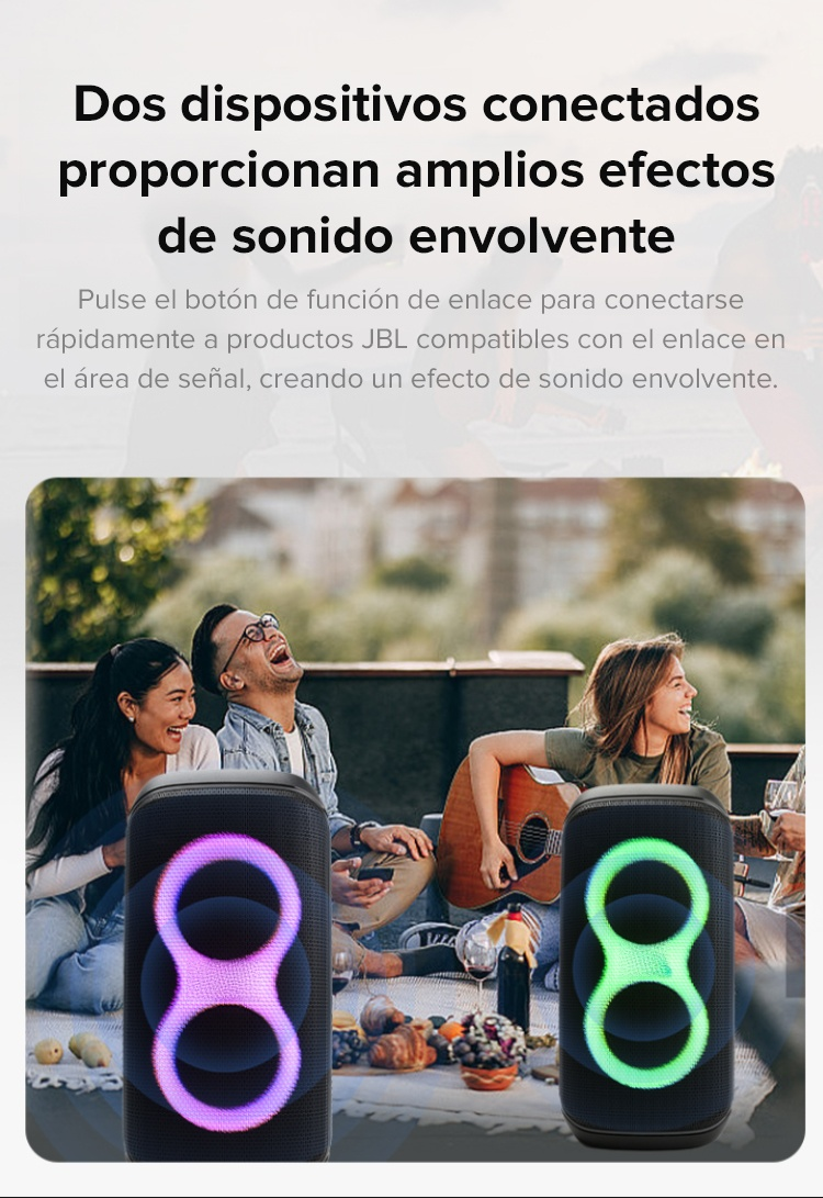  Altavoz Bluetooth portátil con micrófono incorporado y bajos potentes