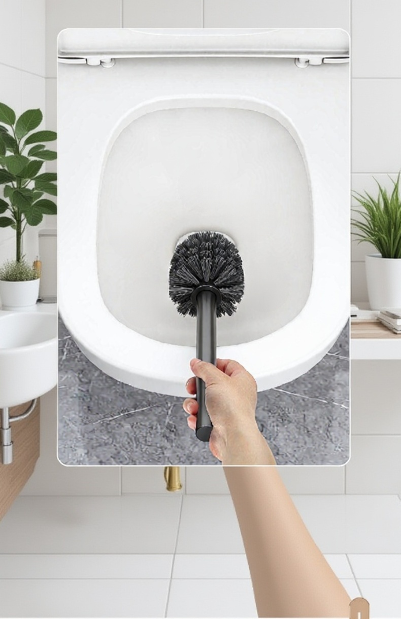 변기 구석까지 깨끗하게 청소하는 브러시