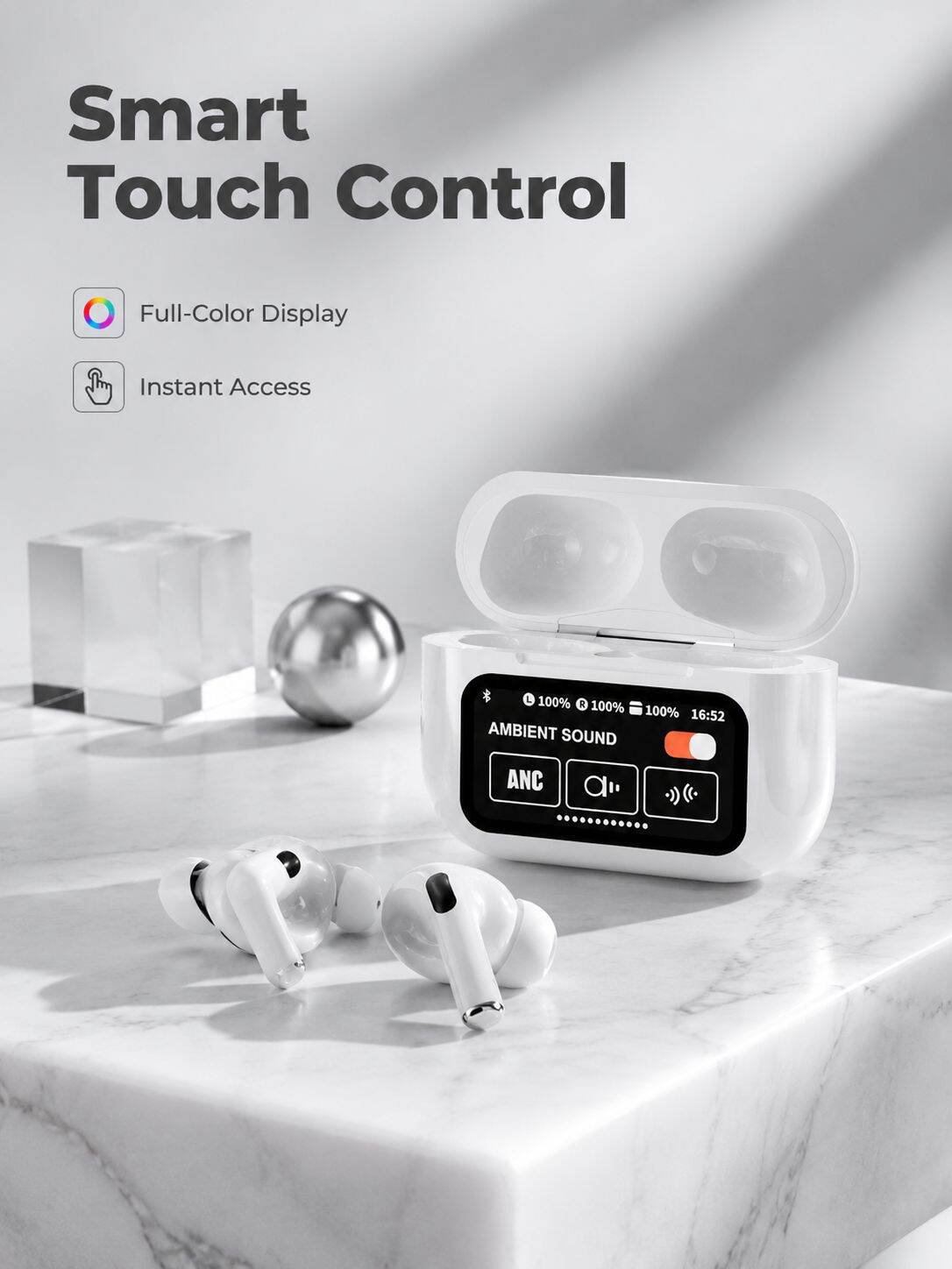 【ANC Dual Noise Cancellation】Wireless Earphones A9pro