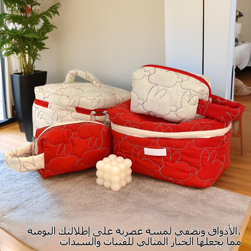 حقيبة مكياج محمولة لطيفة على الطراز الكوري