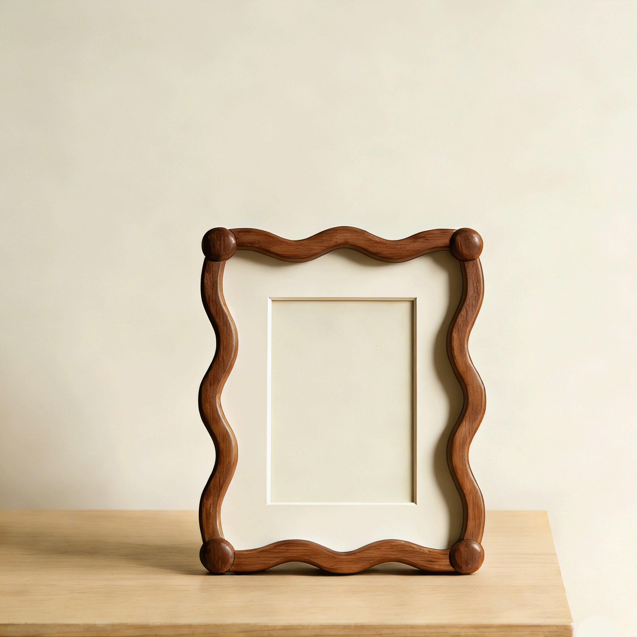 Juego de 5 marcos de fotos de madera