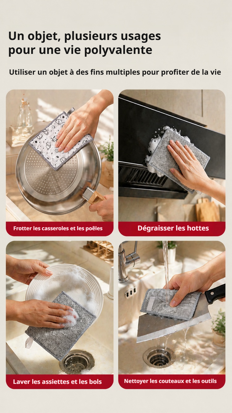Éponge à récurer efficace pour casseroles