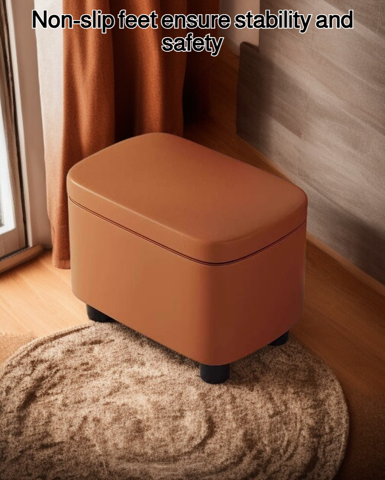 Space-saving stackable stools for home use