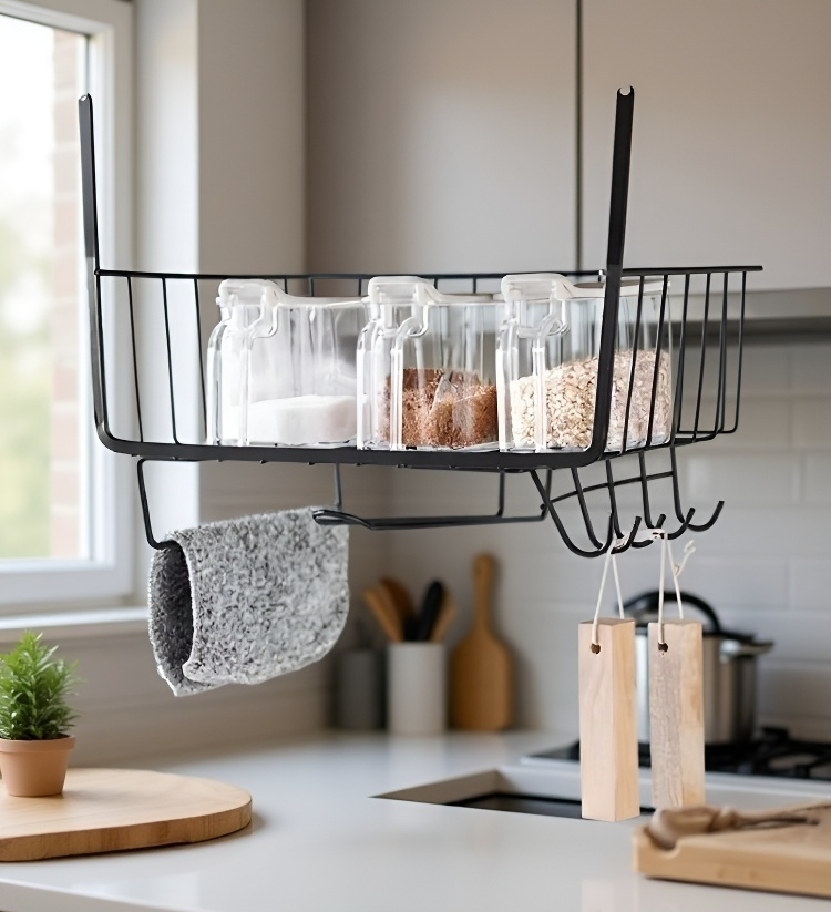 غرفة معيشة مزينة بلوحة منظر جميل