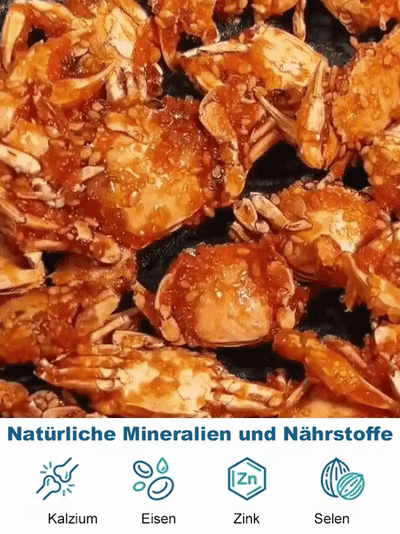 Ausgewählte, knusprige kleine Meereskrabben