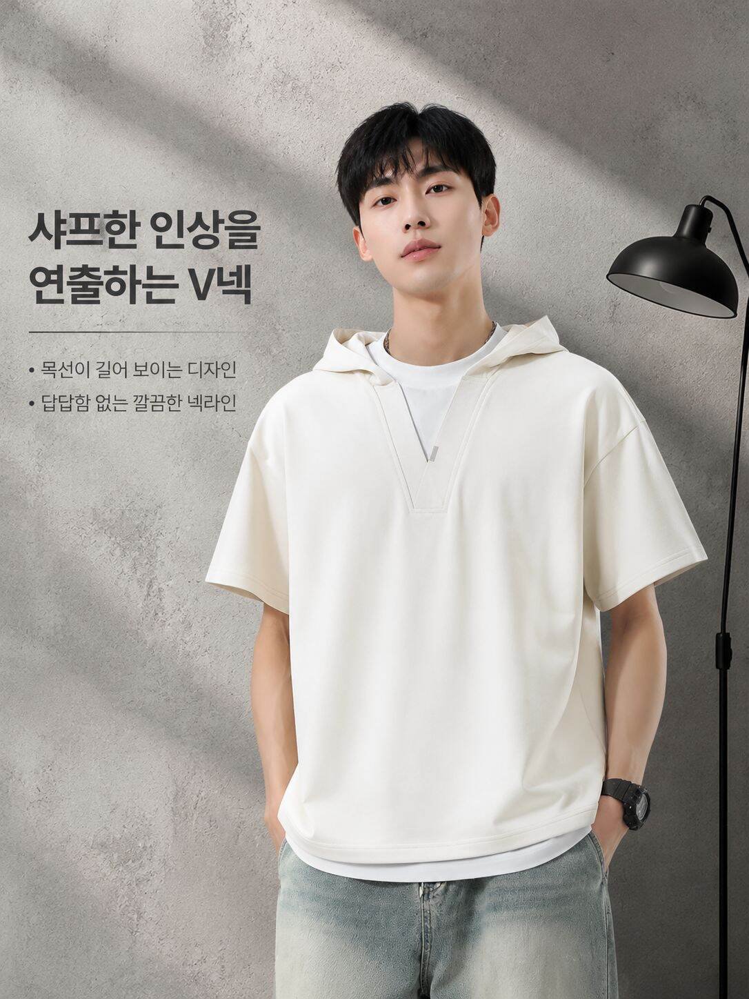 여름에 어울리는 시원한 남성 티셔츠
