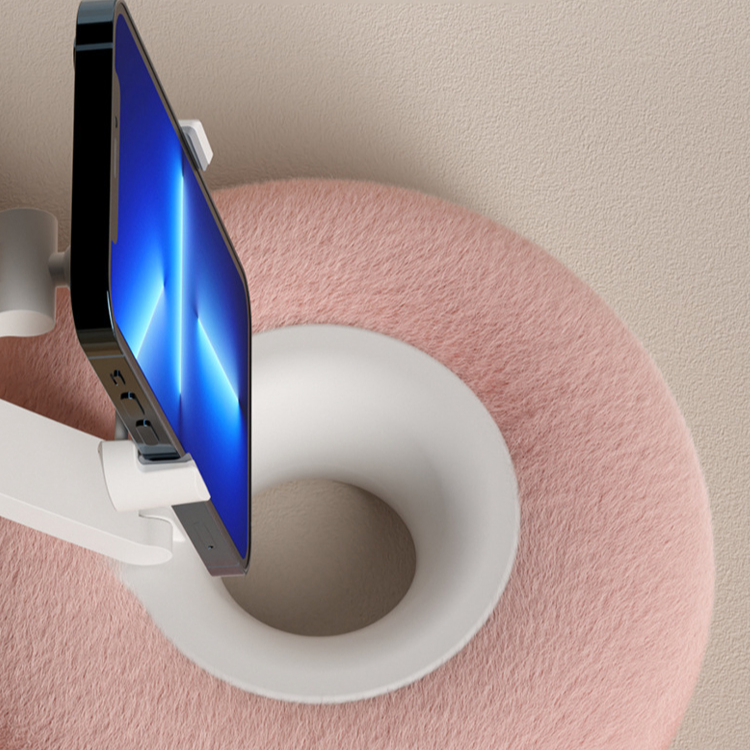 毛絨懶人追劇手機平板支架