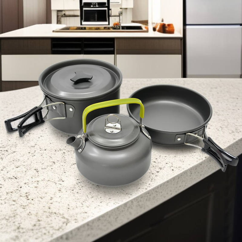  Portable Cookware and Kettle Set