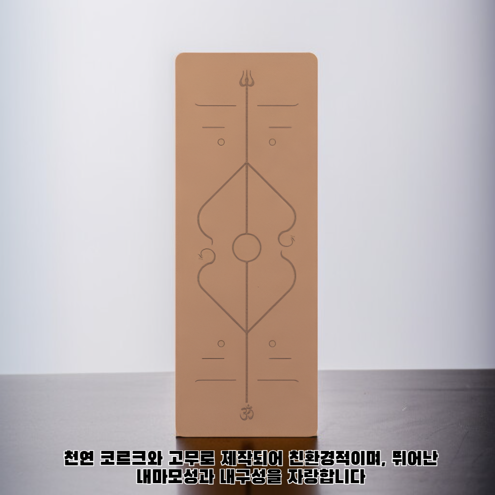 코르크 고무 요가 매트