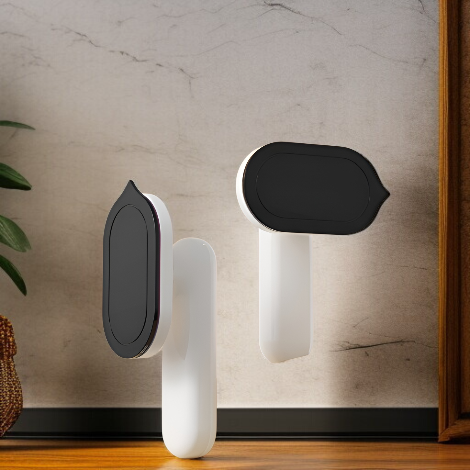 ワイヤレス充電ミニアイロン LEDディスプレイ 軽量携帯型 強力パワー 30秒高速加熱