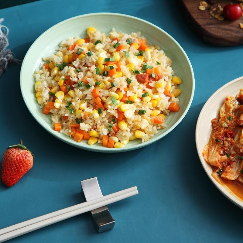 밀짚 친환경 식기 대접시 과일 접시 야채 접시 마른 과일 접시