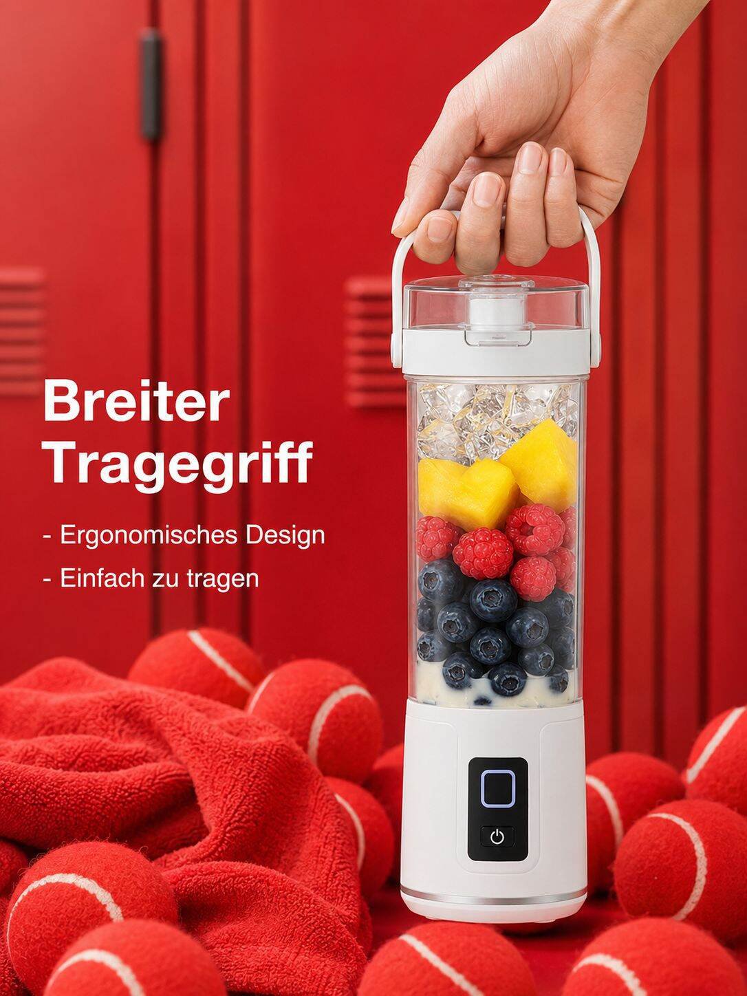 Einfach zu reinigender Mini-Entsafter mit USB-Kabel
