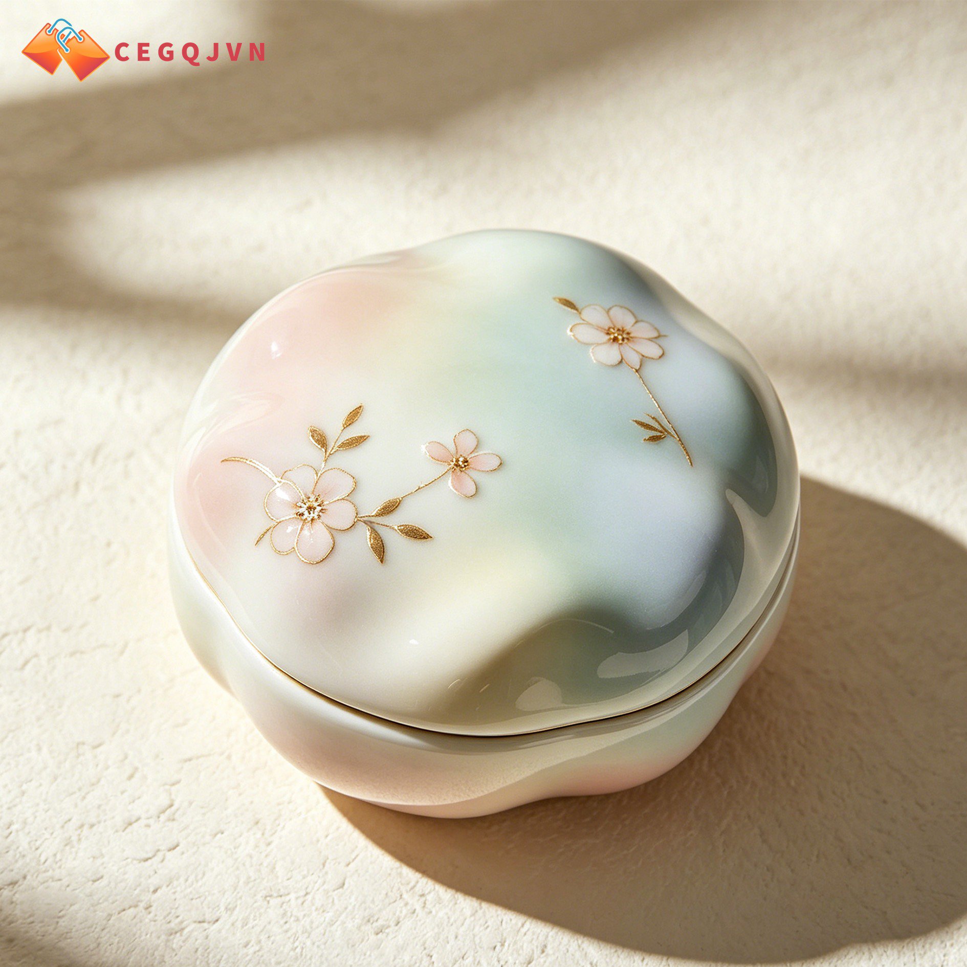 Ceramic jewelry boxes (3 pieces)