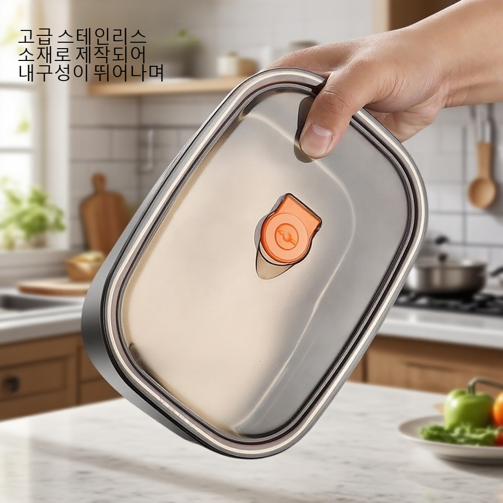 스테인리스 밥장방형 밀봉 신선함