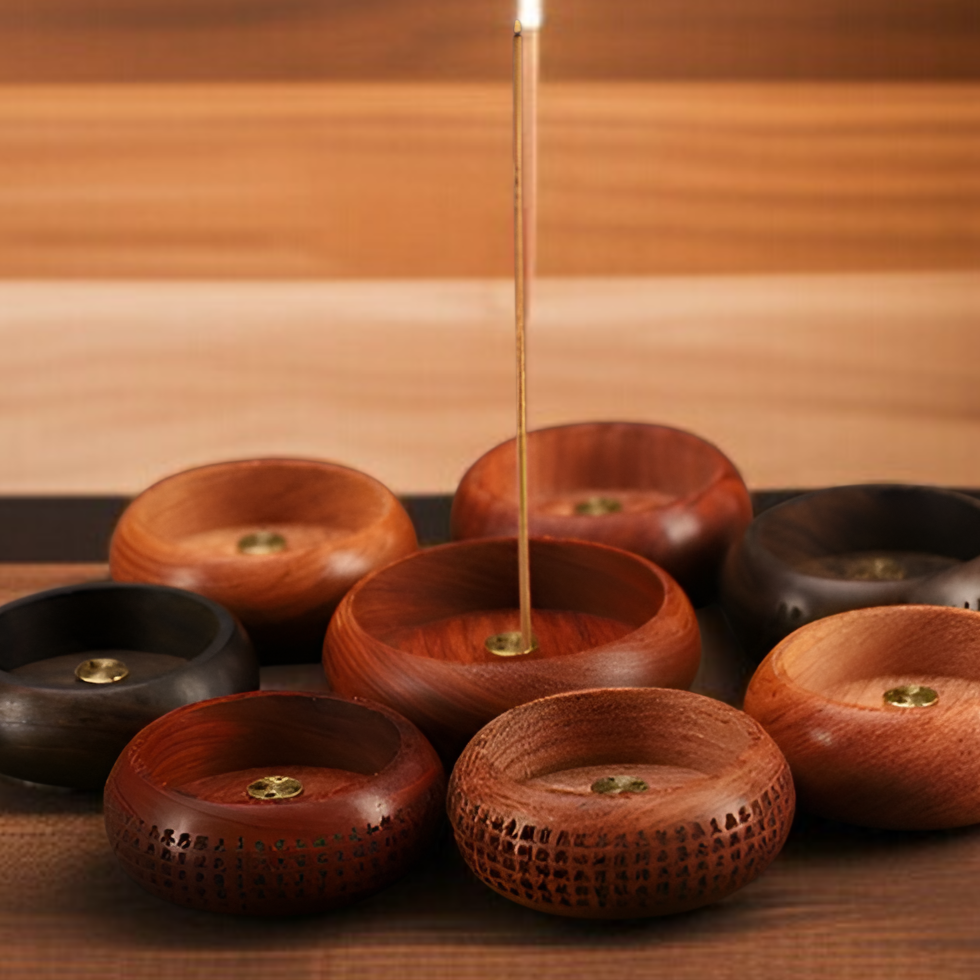 白檀多孔線香挿しの全体写真