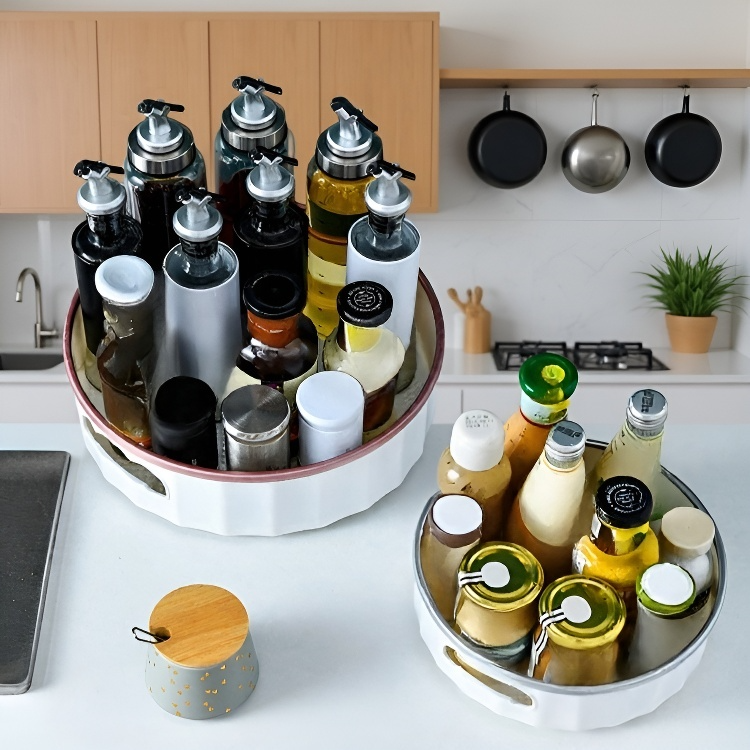  Kuchyňský otočný úložný stojan 