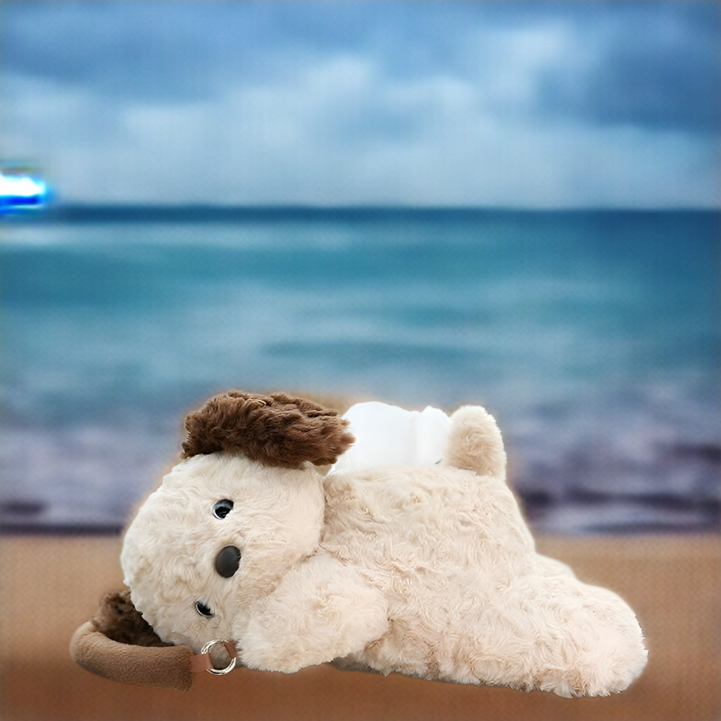 차량용 강아지 걸이 티슈 케이스 커버 다용도 시트 등받이 티슈 케이스 큐티 티슈 케이스 커버 차내