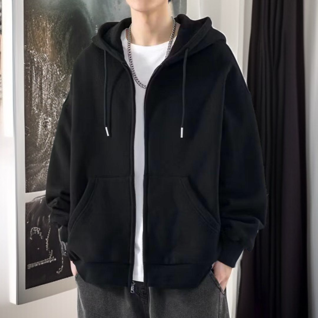 커플 헤비 가을 카디건 맨투맨 상의 아우터 재킷 남자 옷