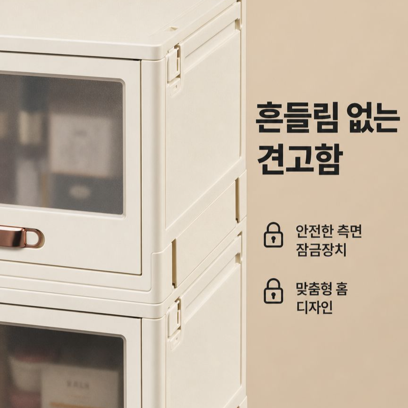 다기능 접이식 수납장 옷·장난감 보관 선반