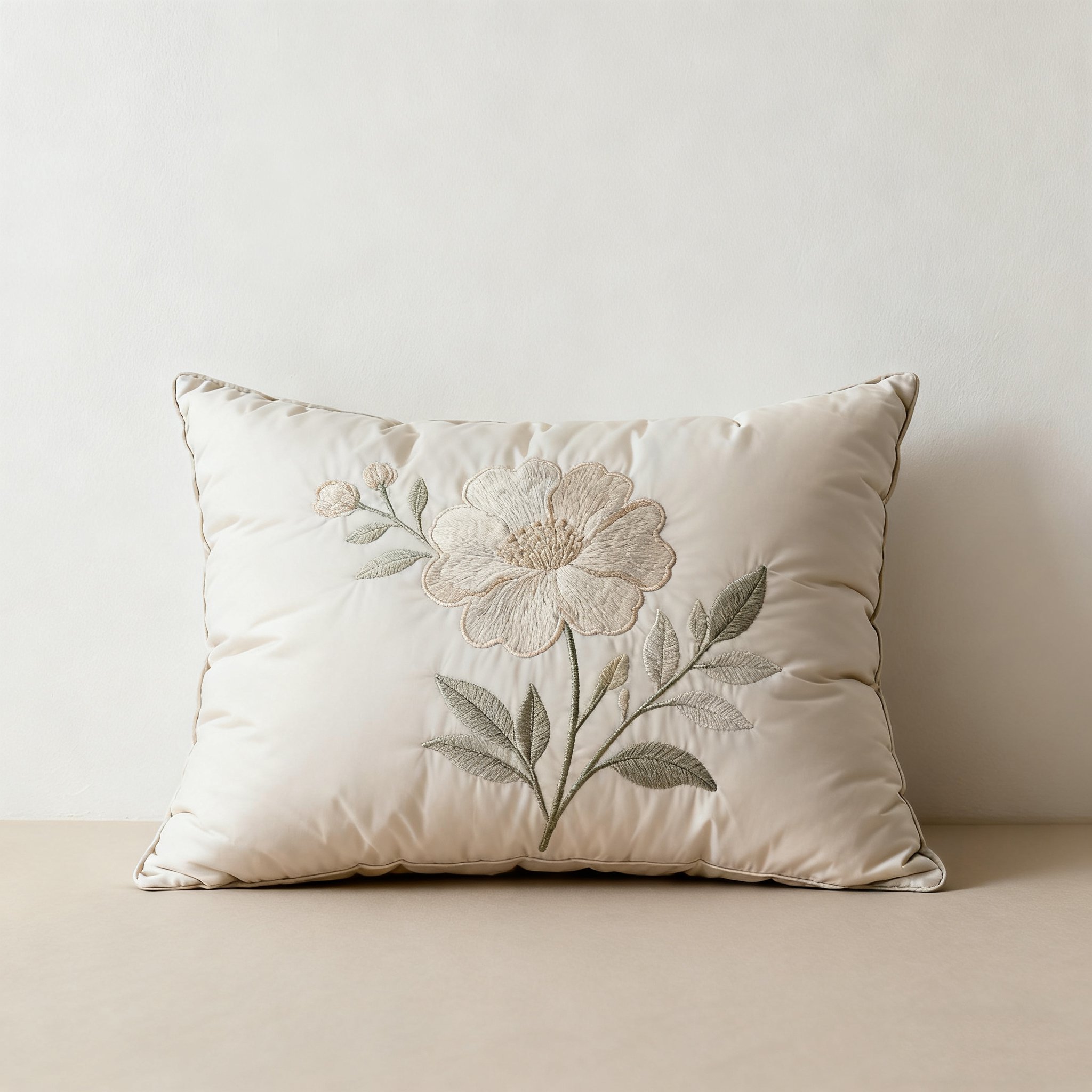 자수 꽃무늬 베개 (2개 세트)