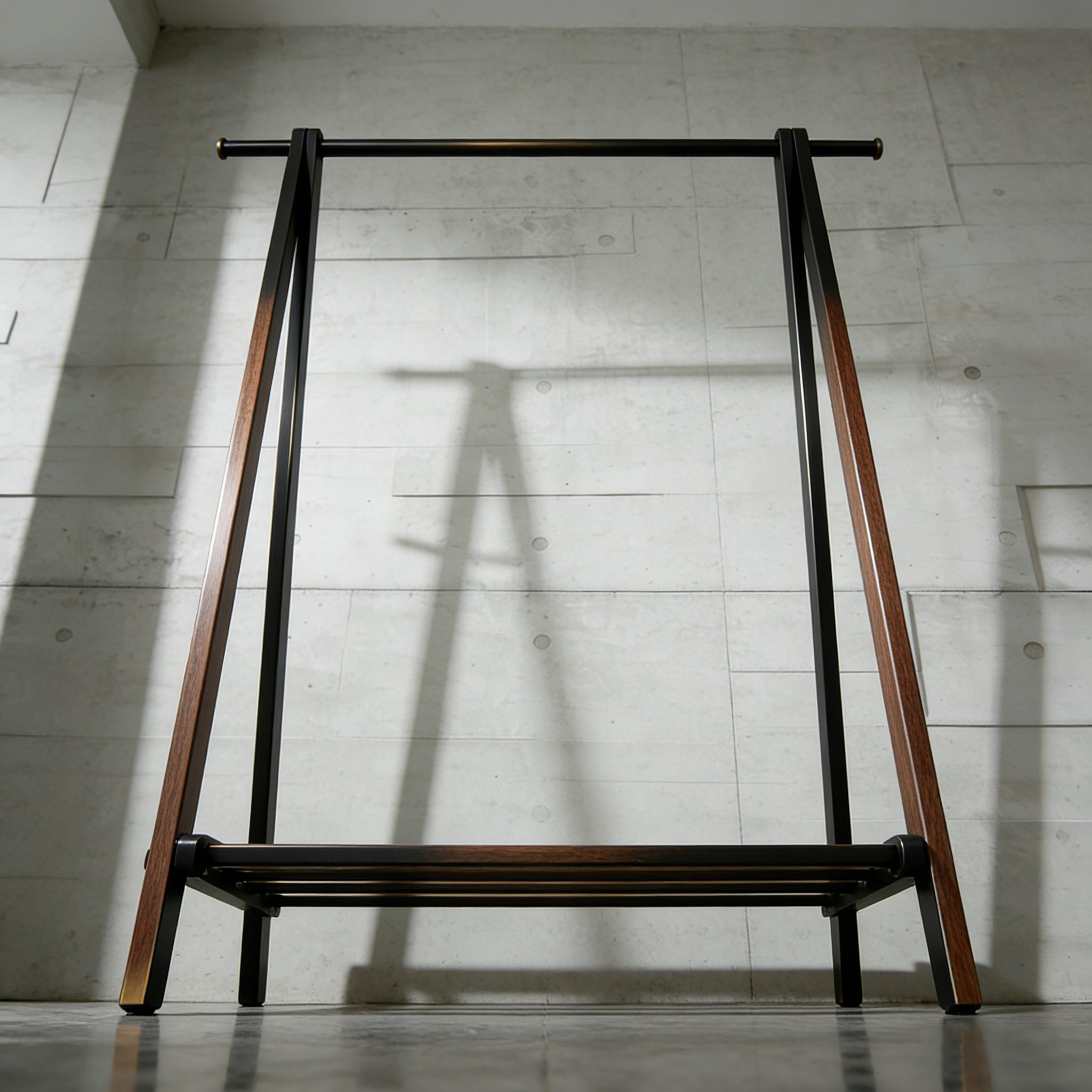 省スペース設計の多機能ハンガー