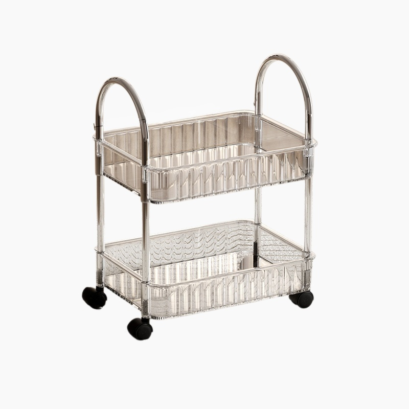 이동식 수납 선반 선반 아크릴 다층 가정용 이동식