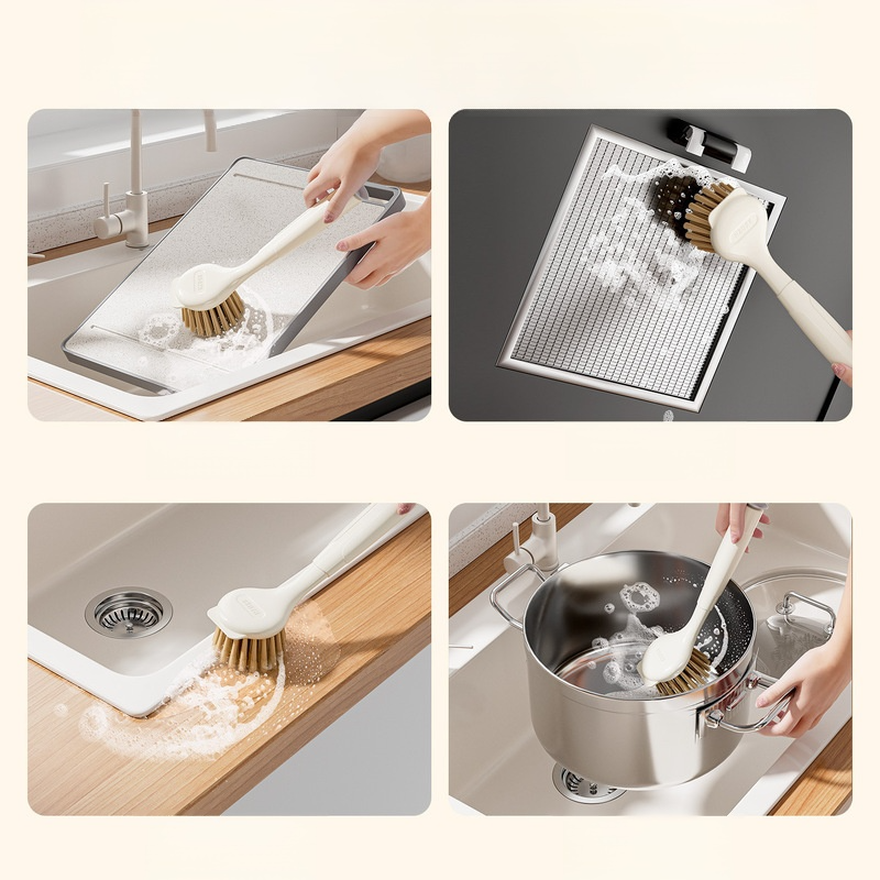 多功能吸盤長柄鍋刷