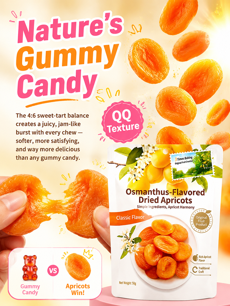 Plump and Chewy Premium Sun-Dried Apricots
