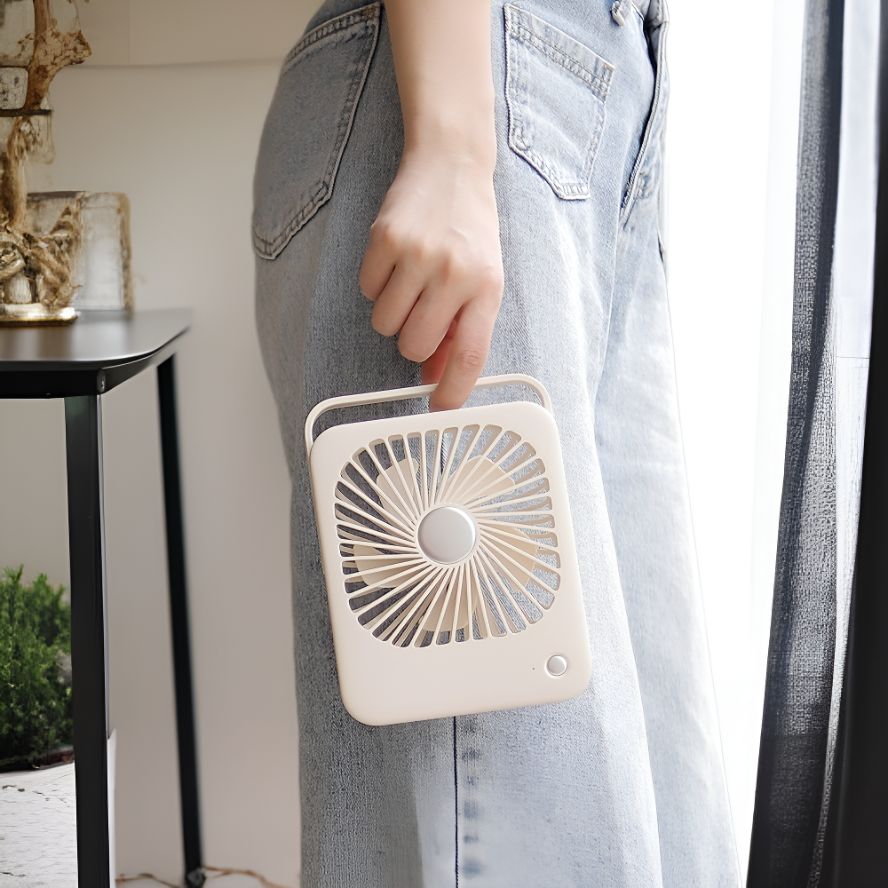 소형 미니 데스크탑 팬 벽걸이 USB 충전 휴대용 선풍기