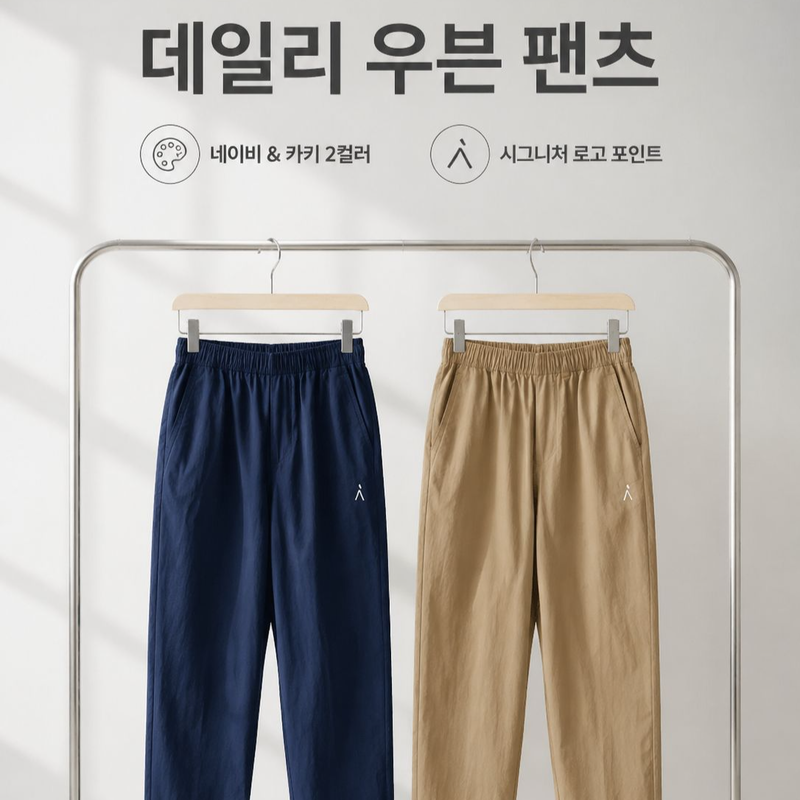 A표준 속건성 통기성 우븐 여성 바지