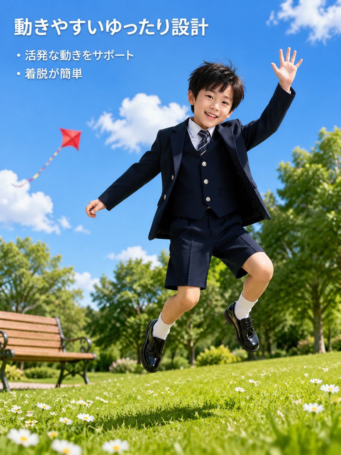 春夏新作 キッズ英国風幼稚園制服 小学生制服 発表衣装