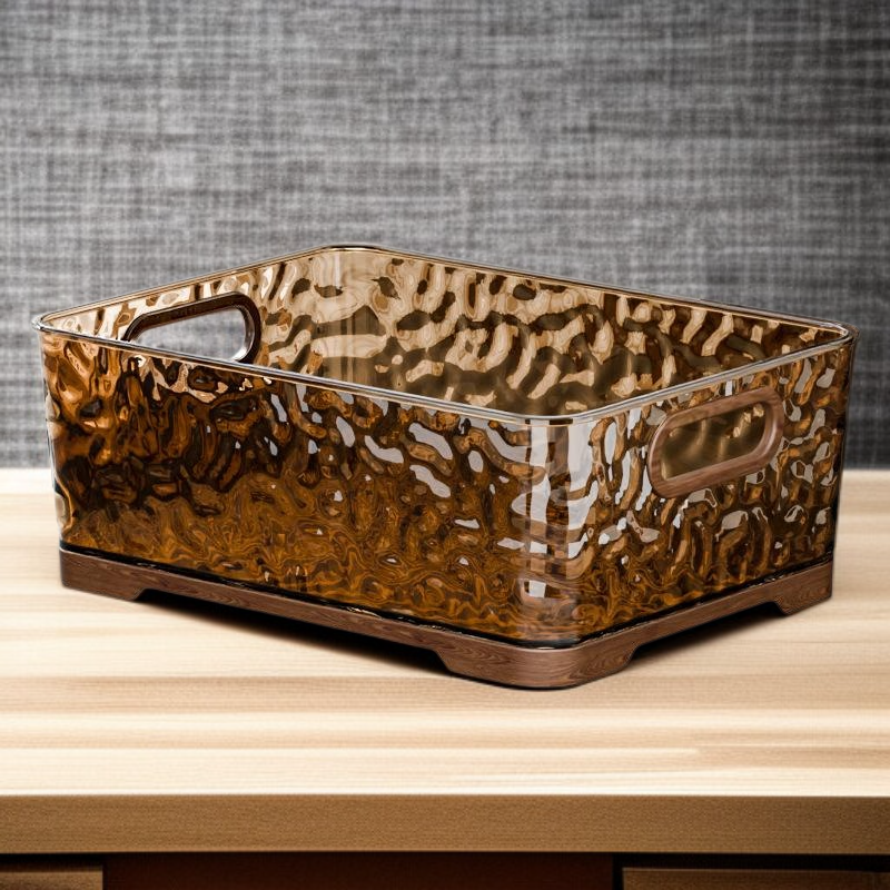 Leichter, luxuriöser, tragbarer Aufbewahrungskorb aus Kunststoff