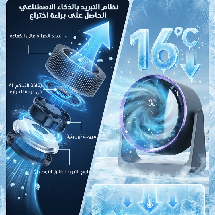 مروحة محمولة متعددة الوظائف