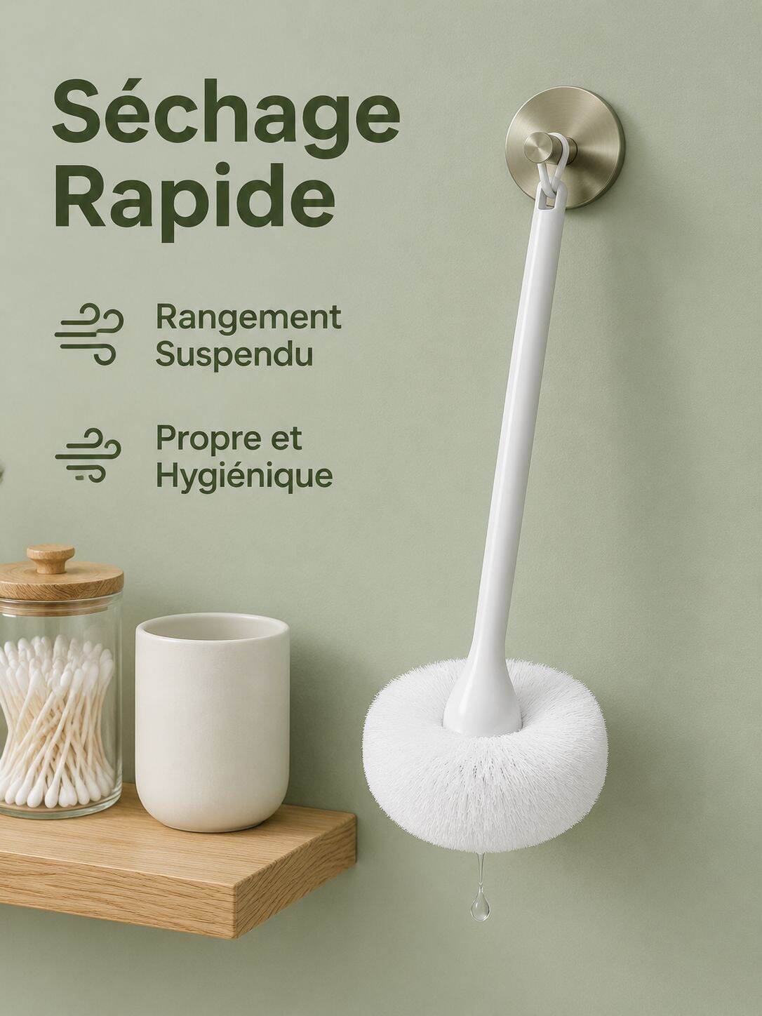 Brosse de nettoyage en forme de nuage pour salle de bain