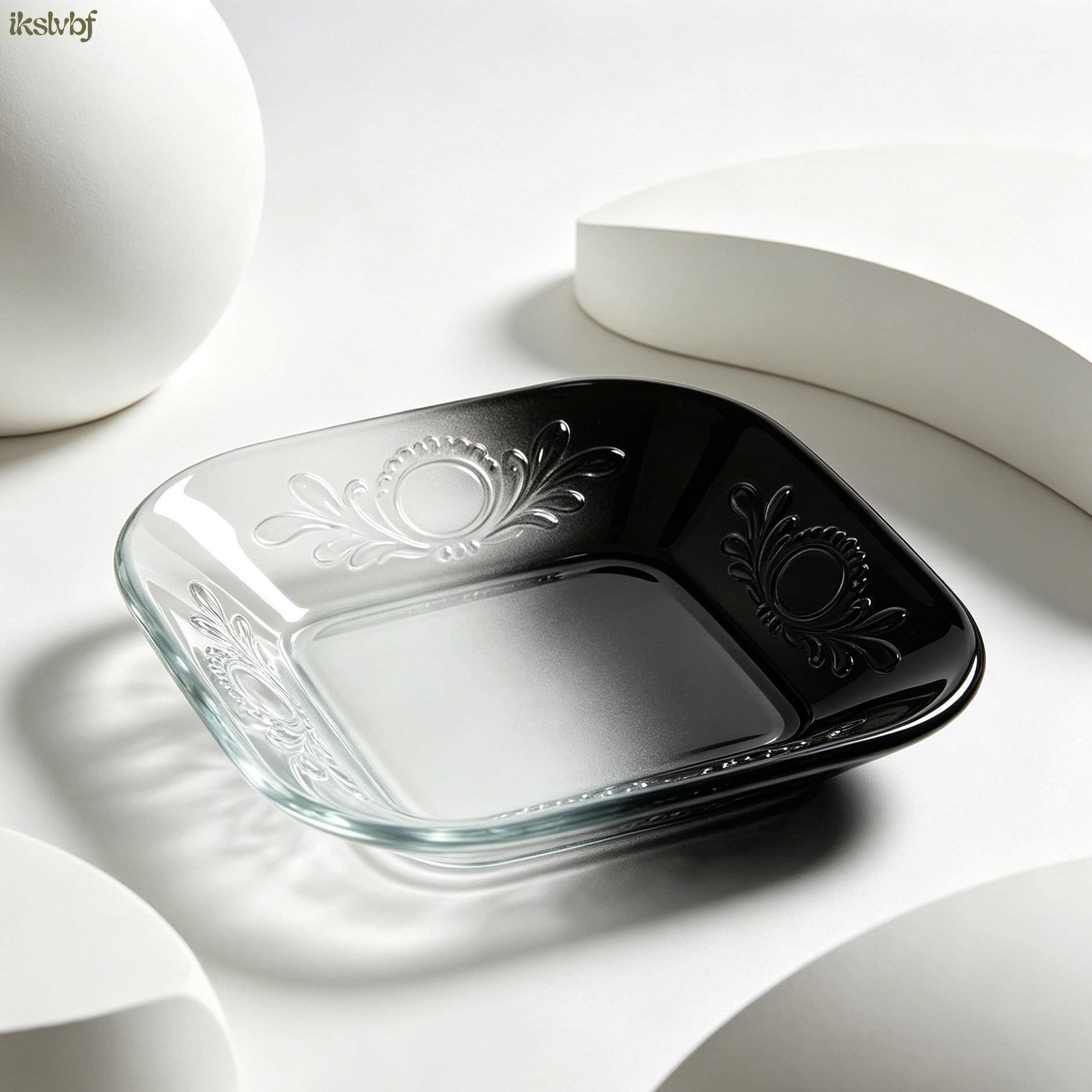 Elegant tempered glass tray for organizing papers