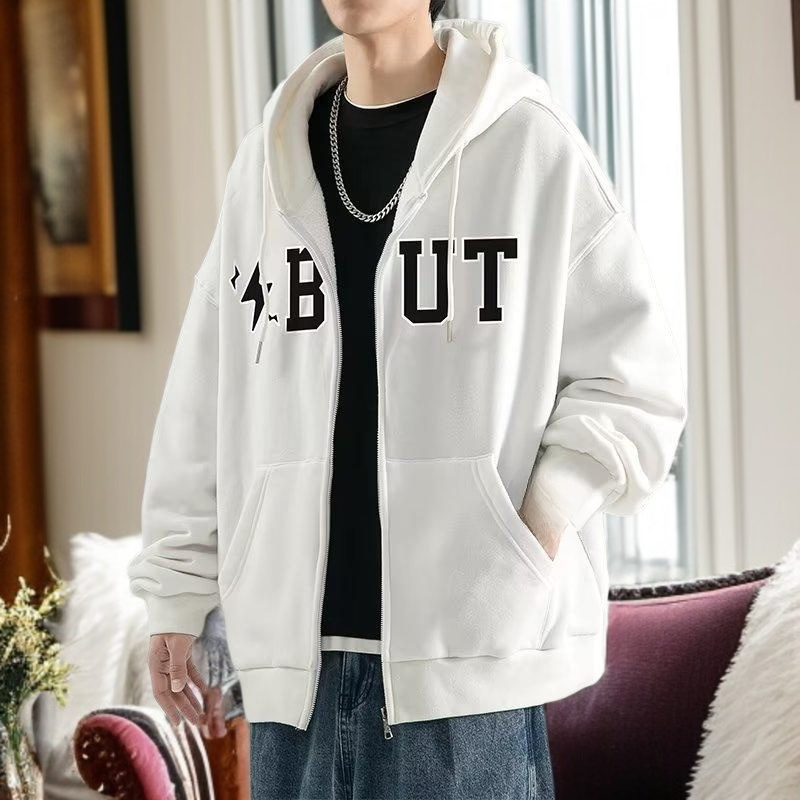 남자 루즈핏 후드 점퍼 주니어 카디건 맨투맨