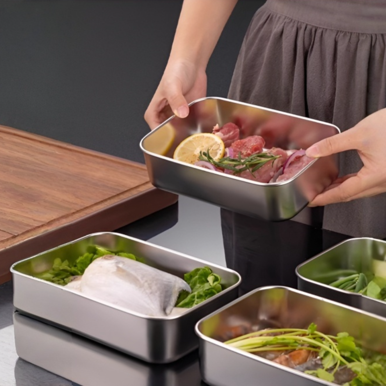 Vielseitiges Serviertablett für Speisen und Snacks