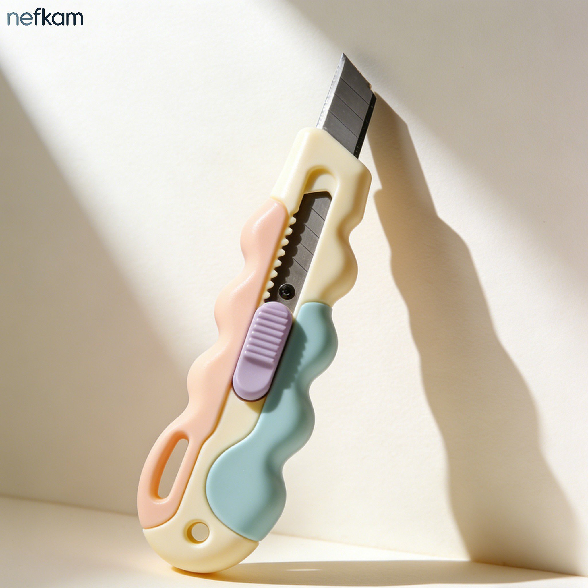 Ergonomic handle design of utility knife