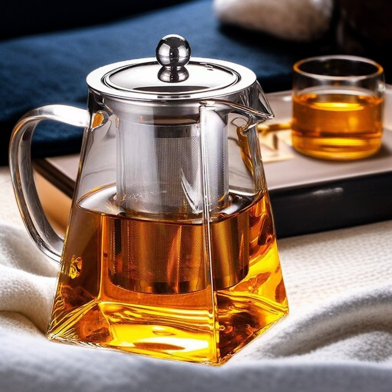 Thickened glass high temperature resistant tea infuser set