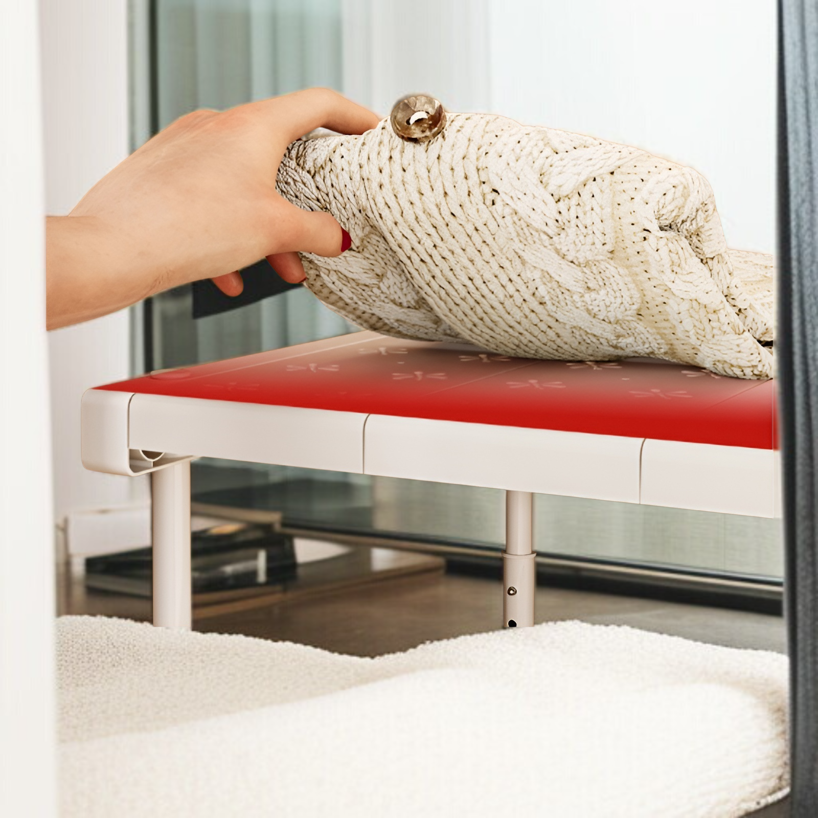 ワードローブ 階層型 仕切り キャビネット 収納ラック 高さ調節可能 コンパートメント ラック キャビネット シューズラック 引き込み式