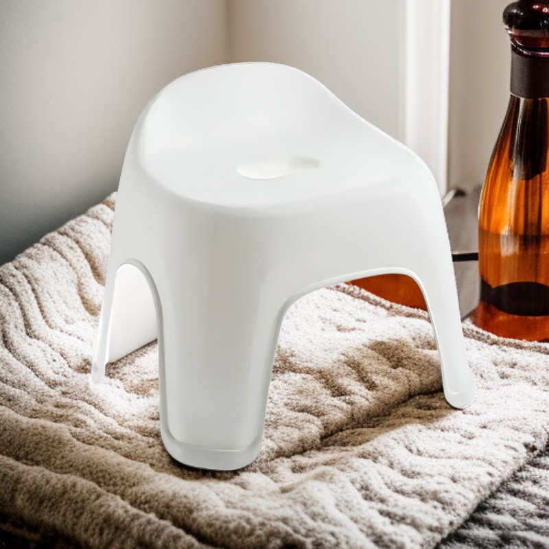 多機能滑り止めバスチェア（ミディアム・ホワイト）