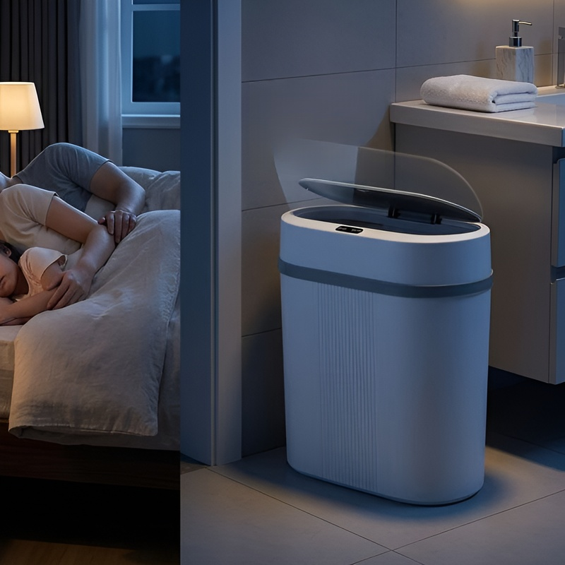 ถังขยะอัตโนมัติสำหรับช่องว่างในห้องน้ำแบบสมาร์ท