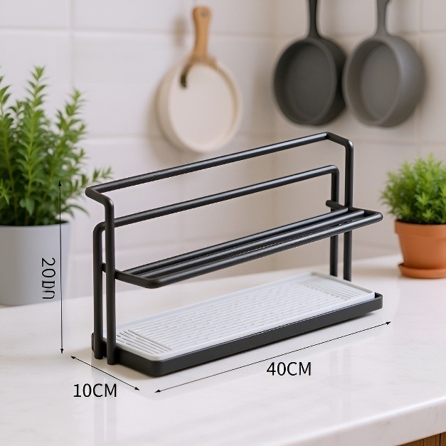 두꺼운 강철 이중 레이어 물빠짐 컵꽂이